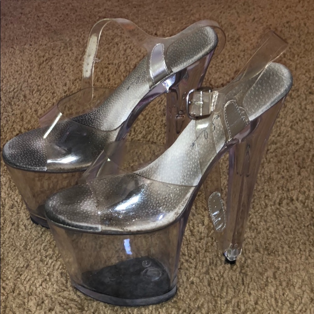 Clear Platform Heels